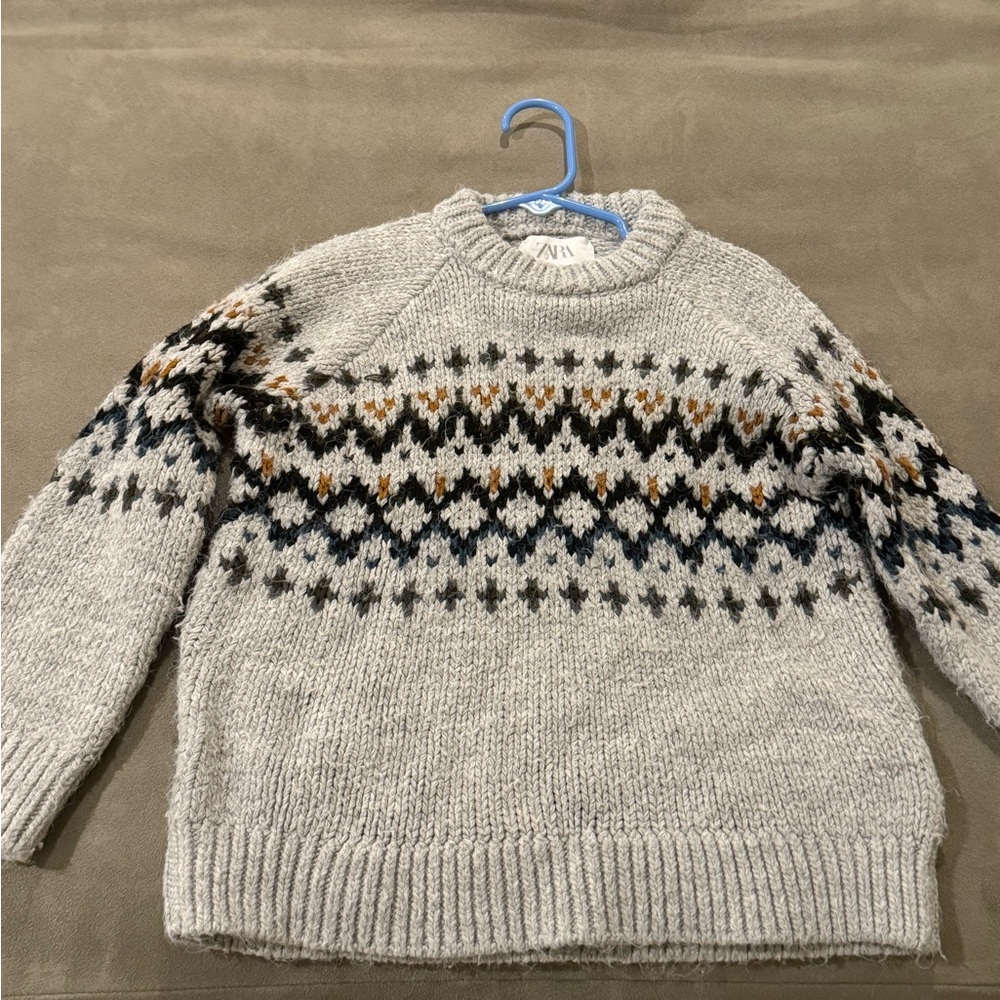 Gray Zara Boys sweater
